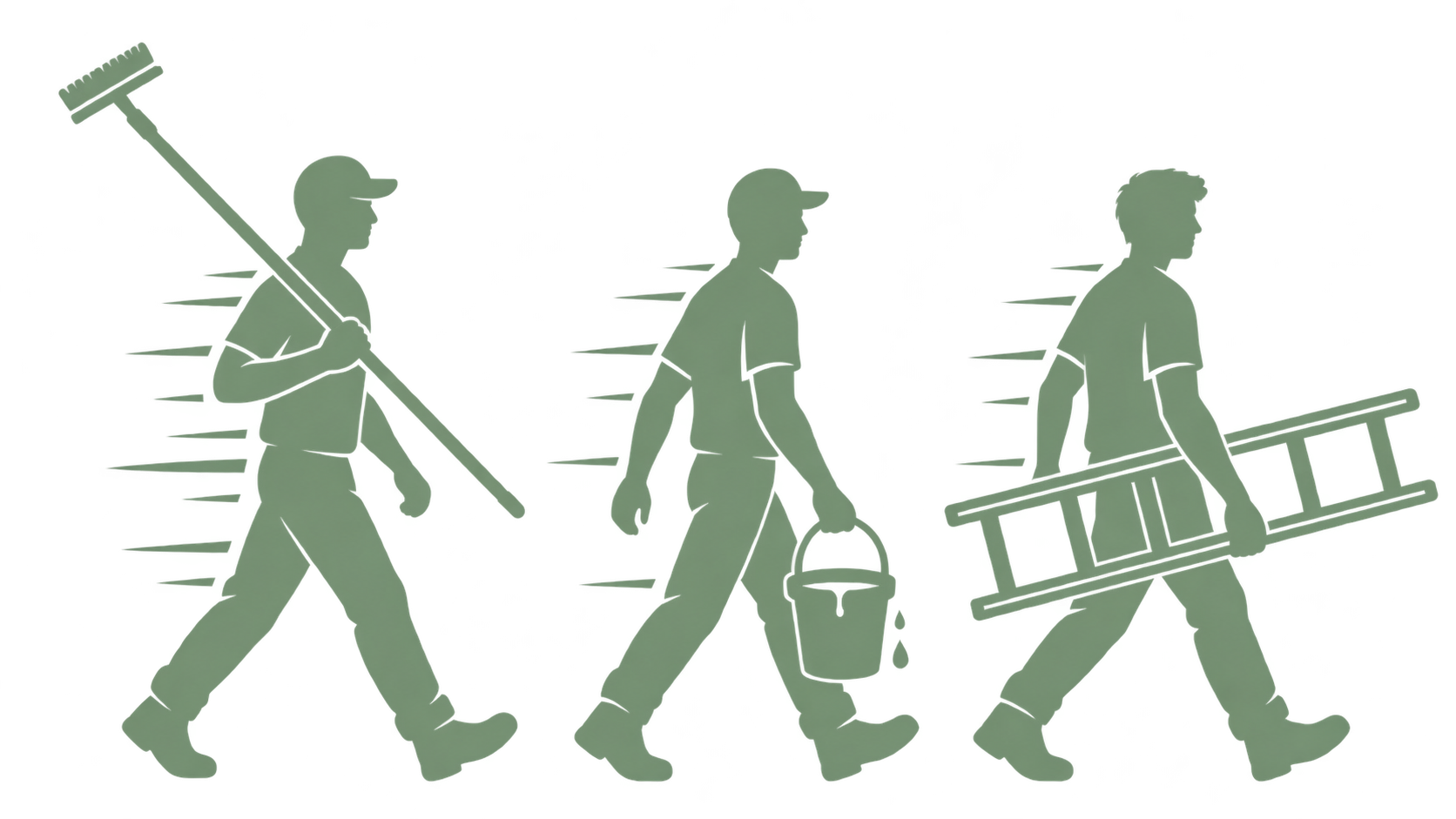 Sage window cleaning crew carrying professional equipment